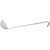 Vollrath 4980445 4 Oz. Heavy Duty 18/8 Stainless Steel 14 Ga 12-5/8" Grooved Hooked Gray Kool-Touch Handle with Satin Finish One-Piece Ladle