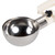Vollrath 47392 3.2 Oz. Ivory Stainless Steel Scoop & Shaft #10 Disher
