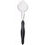 Vollrath 64130 13 13/16" L Solid Heavy Gauge 18/8 Stainless Steel Ergo Grip Heavy Duty Spoon with Black Nylon Ergonomic Handle