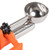 Vollrath 47404 .33 Oz. Orange Stainless Steel Scoop & Shaft #100 Disher