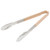Vollrath 4781260 12" W Scalloped Teeth Springless Design Stainless Steel Ivory Ergonomic Antimicrobial Kool-Touch Handle One-Piece Utility Tongs