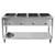 Vollrath 38204 60 11/16" W x 29 1/2" D x 34" H 4 Wells Stainless Steel ServeWell SL-Hot Food Table - 120V