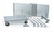 Vollrath 97320 27 1/2" L x 15 1/2" W x 32 5/8" H 300 Lb. Heavy-Duty Stainless Steel Utility Cart