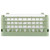 Vollrath 5271211 19.75" W x 19.75" D x 8.5" H Light Green 25-Compartment Extra-Tall Signature Full-Size Compartment Racks