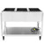 Vollrath 38203 46" W x 29 1/2" D x 34" H 3 Wells Stainless Steel ServeWell SL-Hot Food Table - 120V