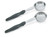 Vollrath 6432120 1 Oz. 1-Piece Heavy Duty Perforated Round Bowl Handle Coded Black Equipped With All-Natural Antimicrobial Spoodle
