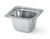 Vollrath 8264220 6 1/2" W x 7" D x 4" H 1.24 Qt. 1/6 Size 18/8 High-Polished Stainless Steel Construction Miramar Decorative Pan
