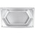 Vollrath 3101240 9.3 Qt. 22 Gauge Stainless Steel Super Pan Super Shape Full Size Hexagon Pan