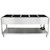 Vollrath 38105 76" W x 32" D x 34" H 5 Wells Stainless Steel ServeWell Hot Food Table - 120V