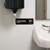 Vollrath 4530 3" H x 9" W White On Black "EMPLOYEES MUST WASH HANDS BEFORE RETURNING TO WORK SIGN"