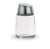 Vollrath 802-12 2 Oz. Chrome Cap Glass Round Bottom Jar Dripcut Continental Collection Salt & Pepper Shaker
