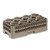 Vollrath HR1370 Traex 19 3/4" x 10" x 5 9/16" Half Size Beige Co-Polymer Plastic Dishwasher Flatware Rack