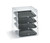 Vollrath KDC1418-4F-06 Clear Acrylic Countertop Display Case with Front Doors - 18 1/2" x 19 5/8" x 22 3/4"