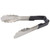 Vollrath 4780620 6" W Scalloped Teeth Springless Design Stainless Steel Black Ergonomic Antimicrobial Kool-Touch Handle One-Piece Utility Tongs