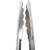 Vollrath 4780620 6" W Scalloped Teeth Springless Design Stainless Steel Black Ergonomic Antimicrobial Kool-Touch Handle One-Piece Utility Tongs