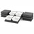 Vollrath V904600 Black Wood Cubic Stackable Support Cube with Lid