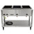 Vollrath 38213 46" W x 29 1/2" D x 34" H 3 Wells Stainless Steel ServeWell SL-Hot Food Table - 120V
