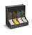 Vollrath CFIFO-4 16 5/8" W x 10 1/8" D x 16 1/2" H Flip Up Top Lid ABS & Smoked Acrylic First In First Out Gravity Condiment Holder