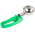 Vollrath 47393 2.8 Oz. Green Stainless Steel Scoop & Shaft #12 Disher