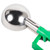 Vollrath 47393 2.8 Oz. Green Stainless Steel Scoop & Shaft #12 Disher