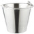 Vollrath 58130 12.5 Qt. Stainless Tapered Pail With Handle