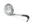 Vollrath 4970120 1 Oz. 1-27/32" Bowl Dia. with 6" Black Kool-Touch Coated Short Handle 18/8 Stainless Steel One-Piece Ladle