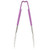 Vollrath 4780980 9.5" W Scalloped Teeth Springless Design Stainless Steel Purple Ergonomic Antimicrobial Kool-Touch Handle One-Piece Utility Tongs