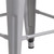 Flash Furniture CH-31320-24-SIL-GG 500 Lb. Galvanized Steel Backless Square Seat Bar Stool