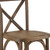 Flash Furniture XA-X-BAR-GO-GG 600 Lb. Armless Cross Back Wood Seat Hercules Series Stacking Bar Stool
