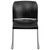Flash Furniture RUT-238A-BK-GG 21" W x 32" H Black Ergonomic With Silver Powder Coated Metal Hercules Series Contoured Stacking Chair