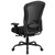 Flash Furniture LQ-3-BK-GG 400 Lb. Black High-Back Design Hercules Series 24/7 Big & Tall Swivel Office Chair