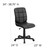 Flash Furniture GO-1691-1-BK-GG 23" W x 38.75" H x 24" D Black Swivel Task Chair