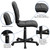 Flash Furniture GO-1691-1-BK-GG 23" W x 38.75" H x 24" D Black Swivel Task Chair