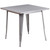 Flash Furniture ET-CT002-1-SIL-GG 31.5" W x 29.5" H x 31.5" D Silver Square Powder Coat Table