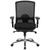 Flash Furniture LQ-2-BK-GG 350 Lb. Black Mid-Back Design Hercules Series 24/7 Big & Tall Swivel Office Chair