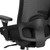 Flash Furniture LQ-2-BK-GG 350 Lb. Black Mid-Back Design Hercules Series 24/7 Big & Tall Swivel Office Chair