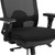 Flash Furniture LQ-2-BK-GG 350 Lb. Black Mid-Back Design Hercules Series 24/7 Big & Tall Swivel Office Chair