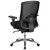 Flash Furniture LQ-2-BK-GG 350 Lb. Black Mid-Back Design Hercules Series 24/7 Big & Tall Swivel Office Chair