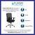 Flash Furniture LQ-2-BK-GG 350 Lb. Black Mid-Back Design Hercules Series 24/7 Big & Tall Swivel Office Chair