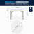 Flash Furniture DAD-YCZ-152R-GW-GG 59 3/4" Dia. x 28 3/4" H Round Molded Plastic Folding Table