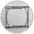 Flash Furniture DAD-YCZ-152R-GW-GG 59 3/4" Dia. x 28 3/4" H Round Molded Plastic Folding Table