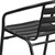 Flash Furniture TLH-017C-BK-GG 352 Lb. Black Curved Triple Slat Aluminum Ladder Back Textured Aluminum Seat Steel Frame Resturant/Patio Stacking Armchair
