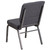 Flash Furniture FD-CH02185-SV-DKGY-GG 800 Lb. Gray Fabric Upholstery Hercules Series Stacking Church Chair