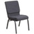 Flash Furniture FD-CH02185-SV-DKGY-GG 800 Lb. Gray Fabric Upholstery Hercules Series Stacking Church Chair