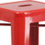 Flash Furniture CH-31320-30-RED-GG 500 Lb. Drain Hole Seat and Galvanized Steel Bar Stool