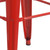 Flash Furniture CH-31320-30-RED-GG 500 Lb. Drain Hole Seat and Galvanized Steel Bar Stool