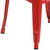 Flash Furniture CH-31320-30-RED-GG 500 Lb. Drain Hole Seat and Galvanized Steel Bar Stool