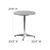 Flash Furniture TLH-052-1-GG 27.5" H Round Smooth Stainless Steel Top Table