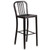 Flash Furniture CH-61200-30-BQ-GG 500 Lb. Armless Metal with Footrest Bar Stool