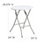 Flash Furniture DAD-YCZ-80R-1-SM-GW-GG Round 24" Dia. x 29 3/8" H Waterproof Protective Floor Caps Folding Table